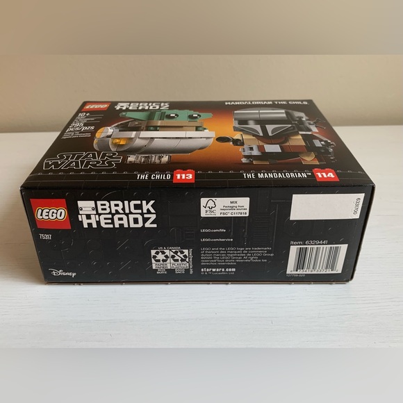 LEGO Brickheadz Star Wars The Mandalorian & The Child Grogu Set 75317 - Picture 5 of 7